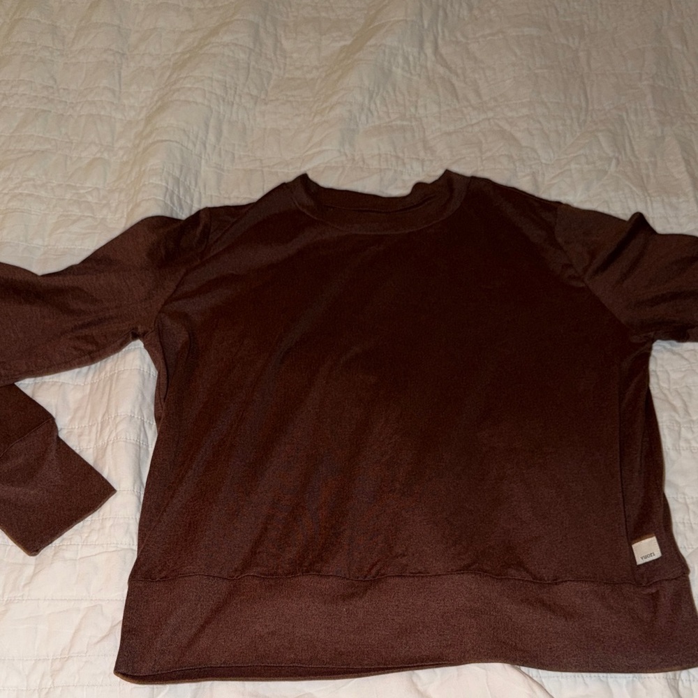 Vuori boxy Cropped long sleeve Brown